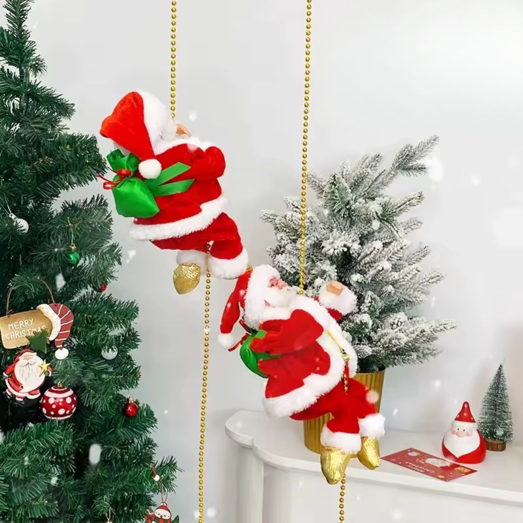Kletternder Weihnachtsmann