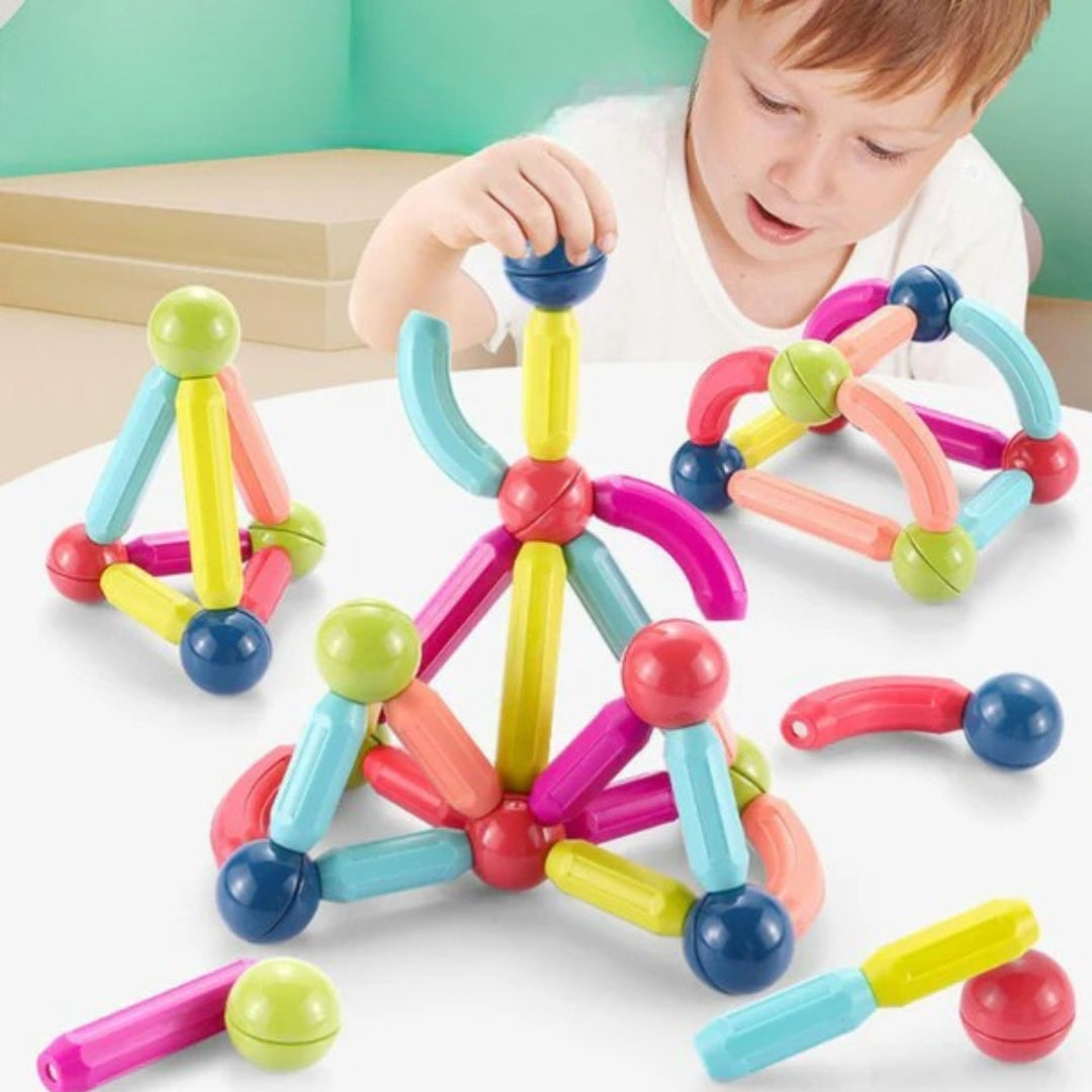 Magnetbausteie für kleine Baumeister