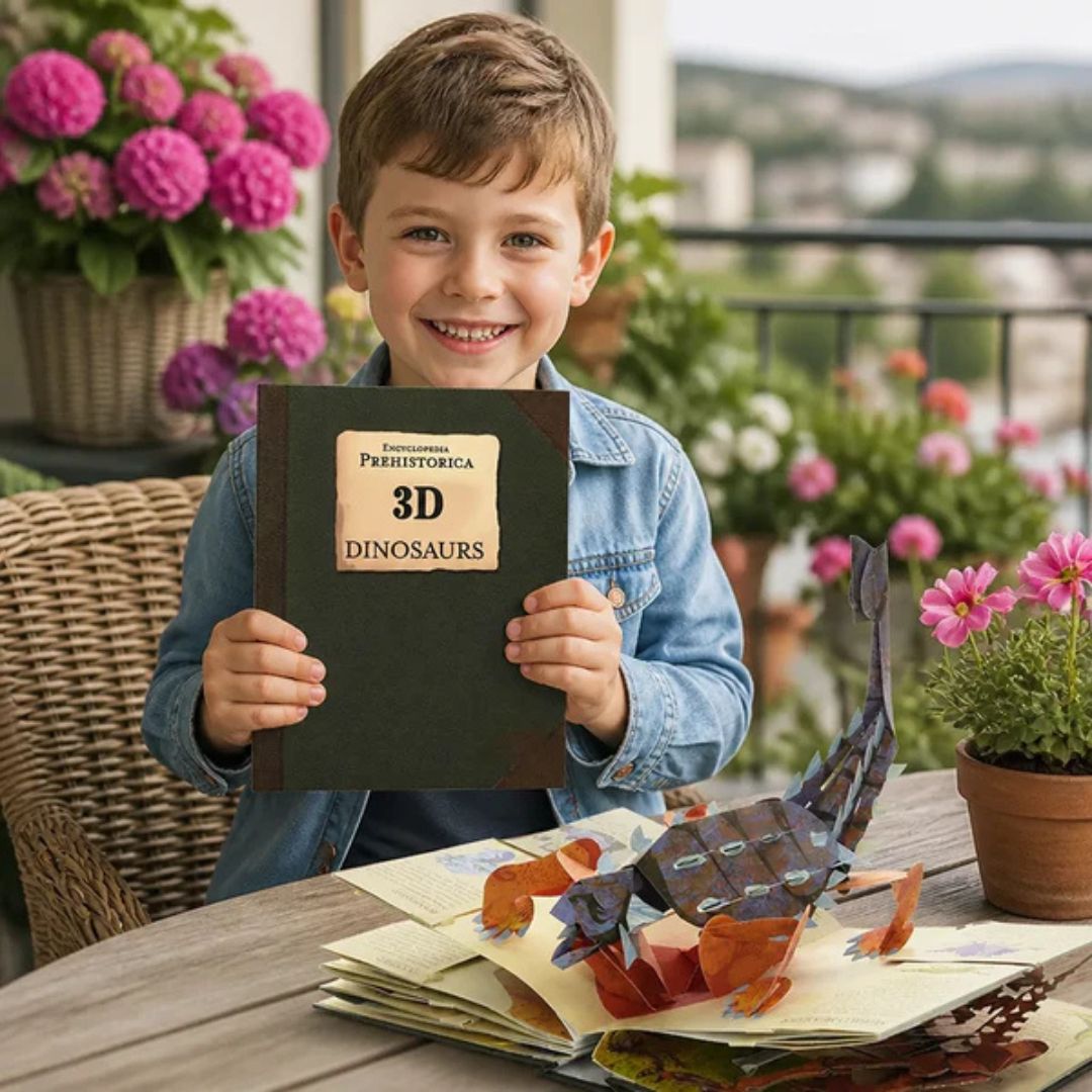 3D Dinosaurier Pop-Up Buch