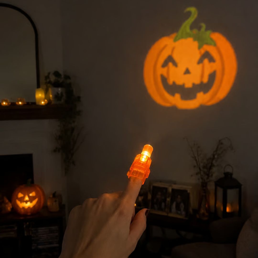 SpookyBeam - Gruseliger Finger-Projektor für Halloween
