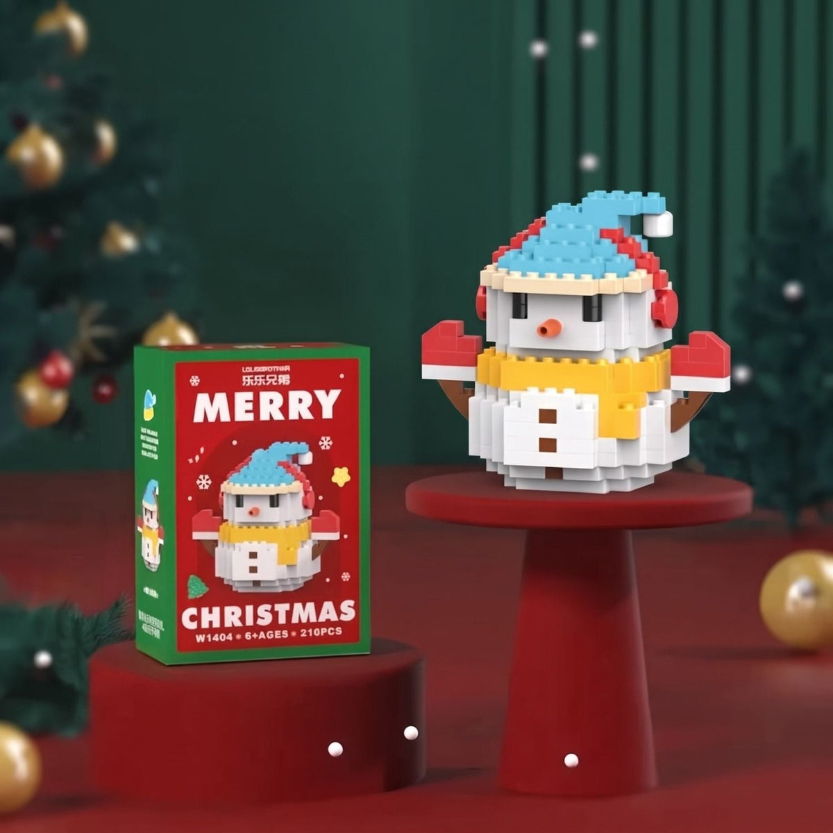 BastelFiguren - Weihnachts-Bauklötzchen