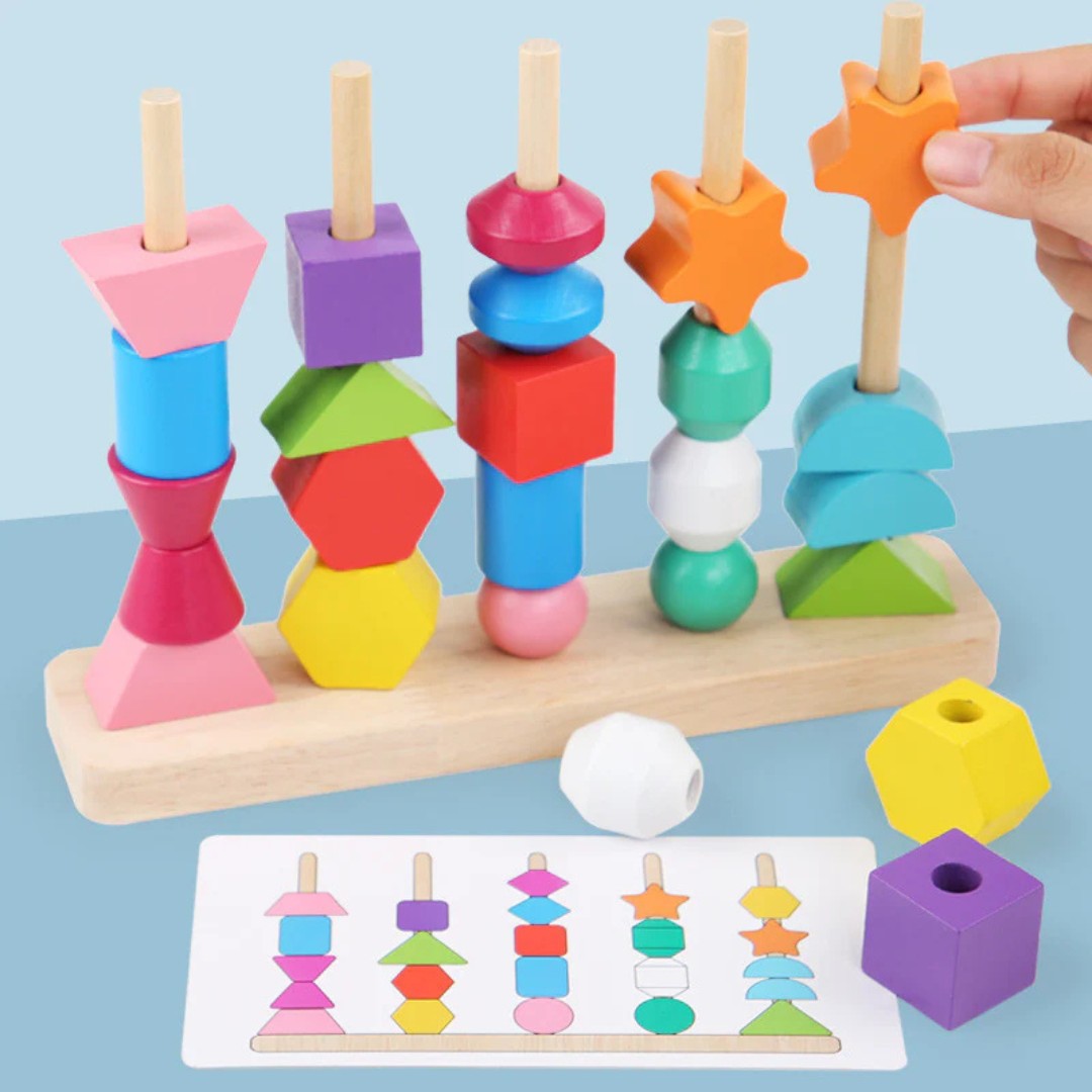 Montessori Stapelspielzeug aus Holz