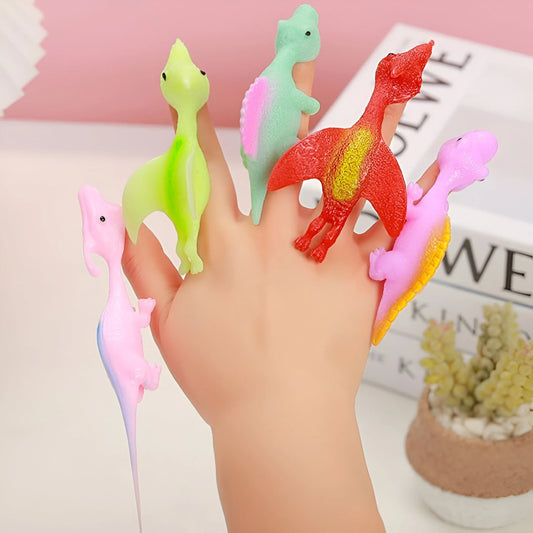 Klebende Gummi Dinos