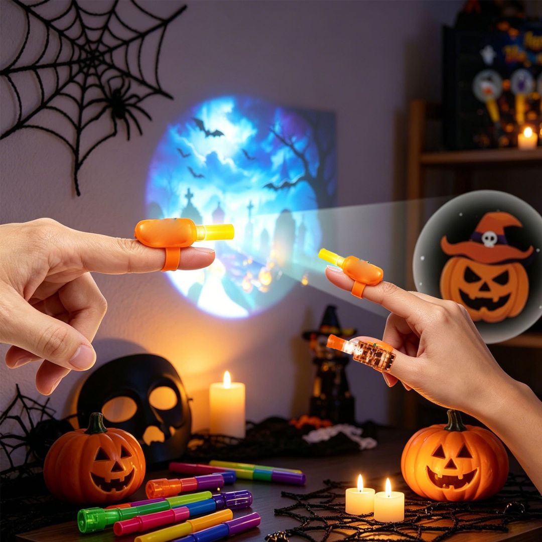 SpookyBeam - Gruseliger Finger-Projektor für Halloween