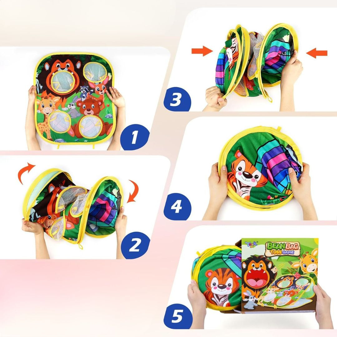 Tierisches Wurfabenteuer - Bewegendes Lernspiel