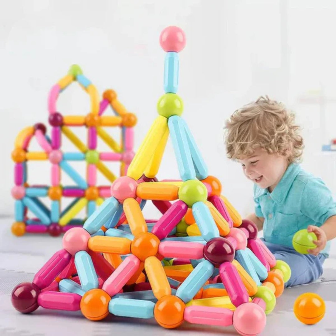 Magnetbausteie für kleine Baumeister