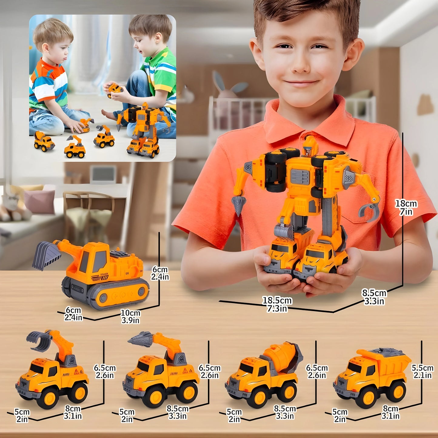 MechanicCar - 5-in-1 Transformer-Set
