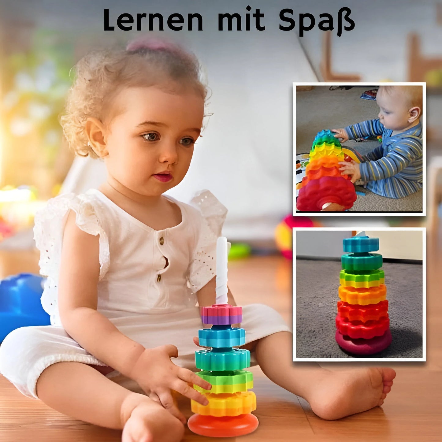 Regenbogen Turm für Kinder