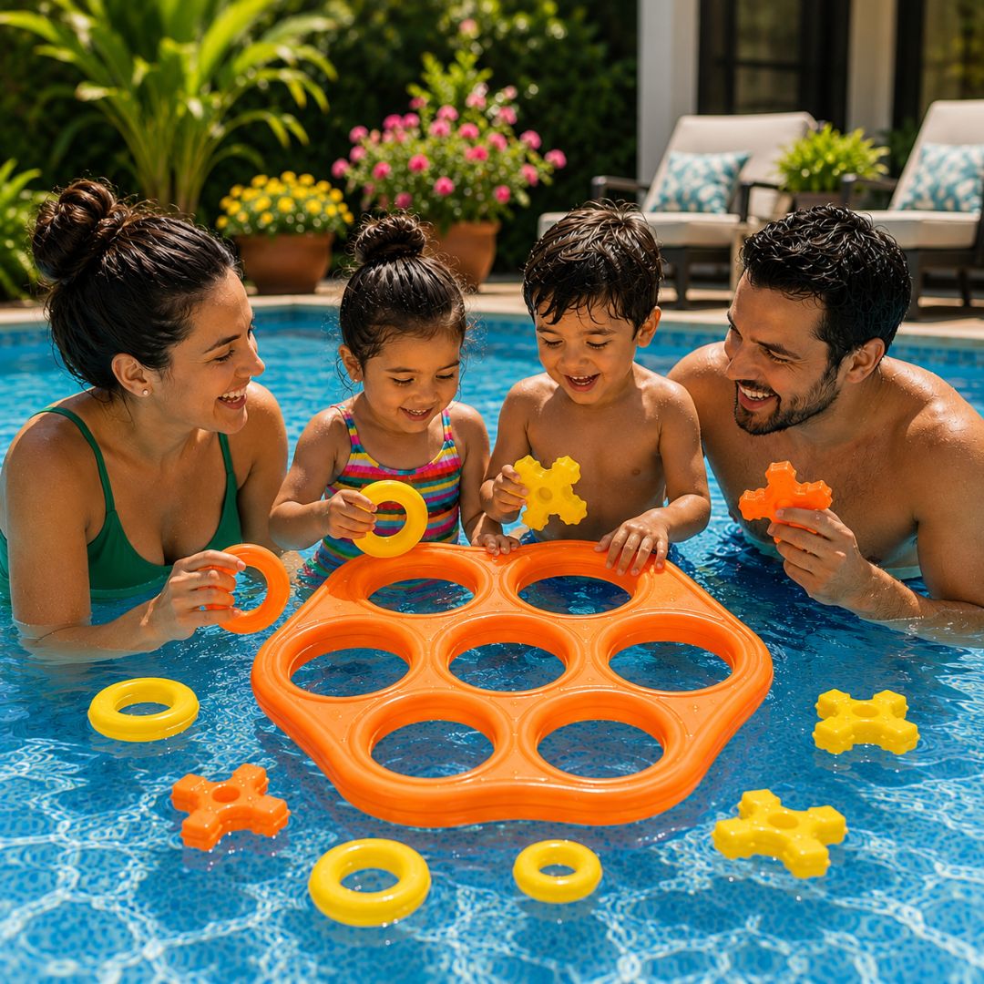 Aufblasbares Kinder Pool Spiel - Tic Tac Toe