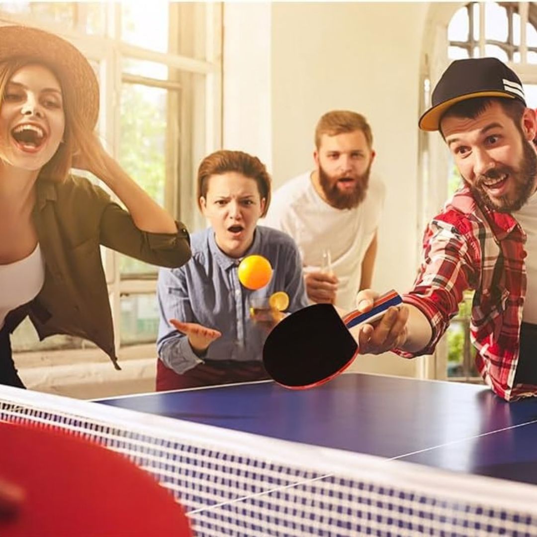 PongSpaß - Tragbares Ausziehbares Netz-Set