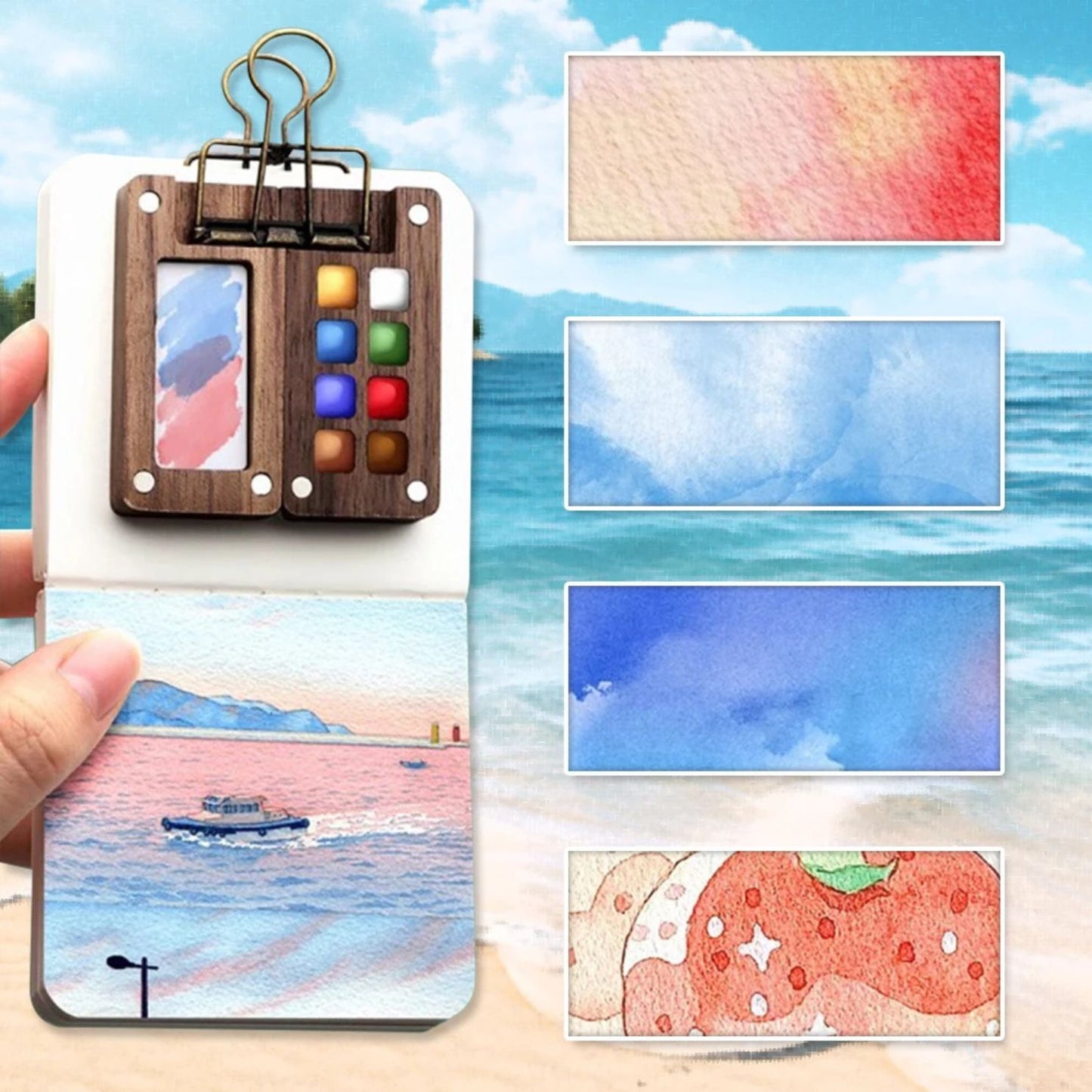 Kreatives Taschen Aquarell Set