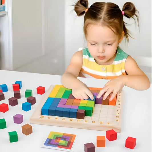 Montessori Holz Farben Spiel