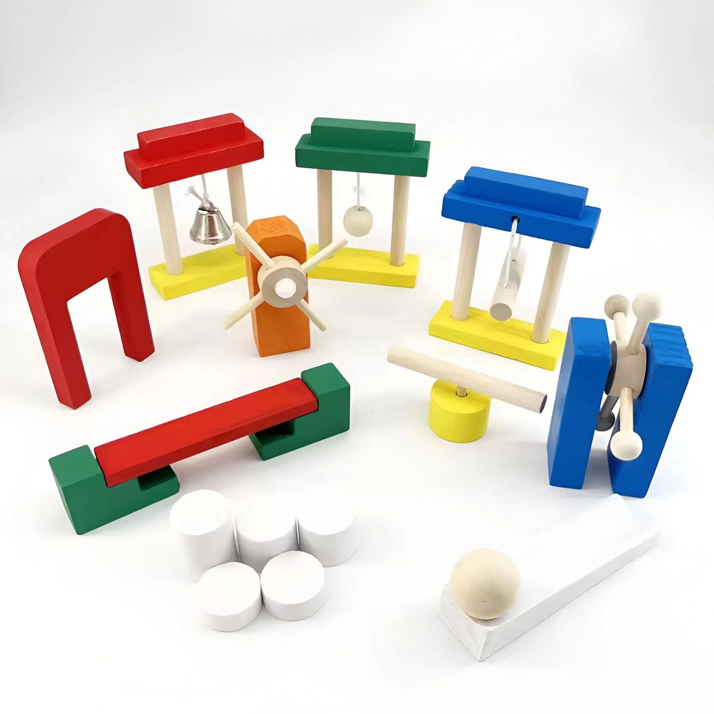 Montessori Doninosteine aus Holz