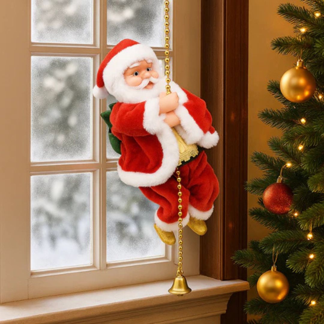 Kletternder Weihnachtsmann