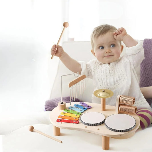 Montessori Schlagzeug aus Holz