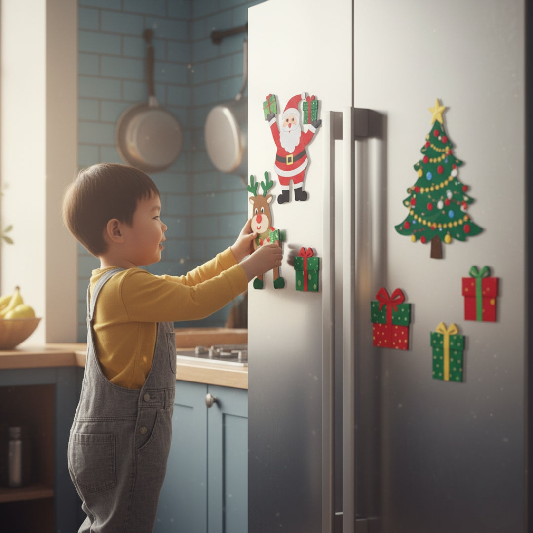 Weihnachtliche Magnetwelten