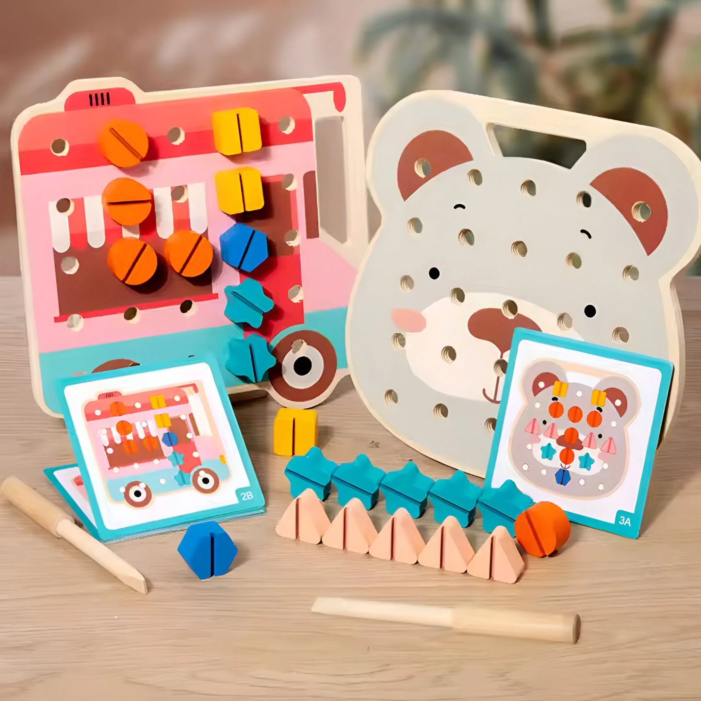 Montessori Bären Farbplatte
