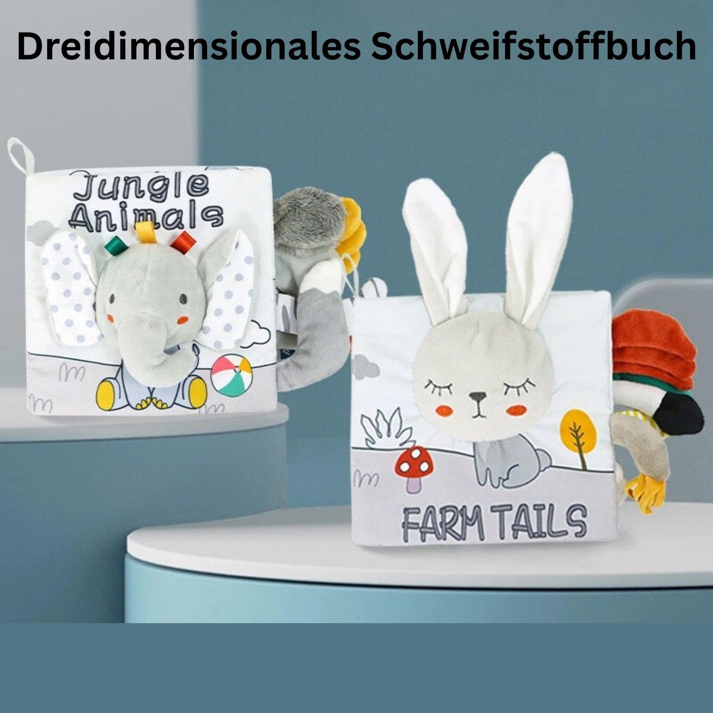 FühlBuch – Weiches Entdeckerspielbuch mit Sensorik für Kinder