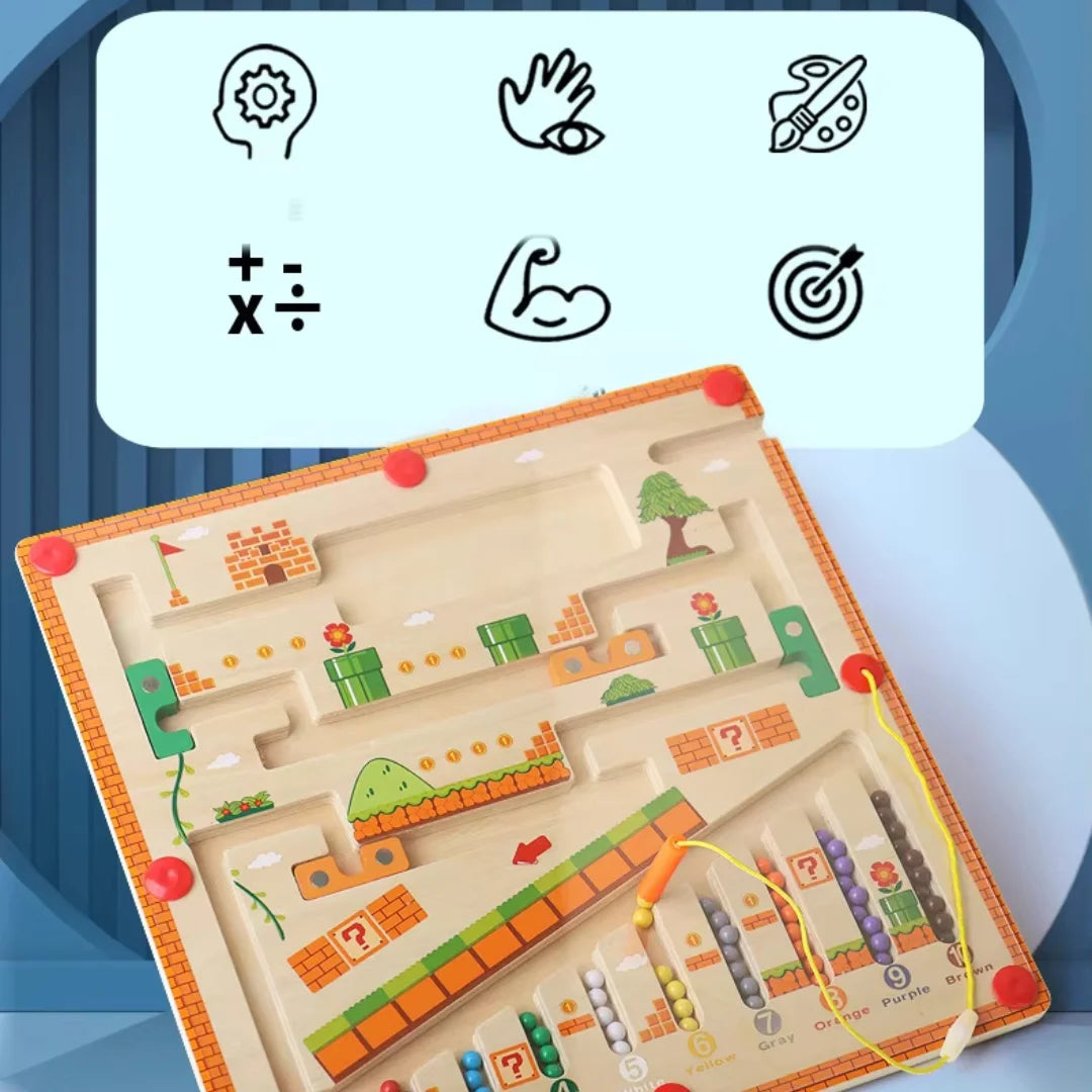 MagnaMaze – Holzlabyrinth-Spiel für Kinder