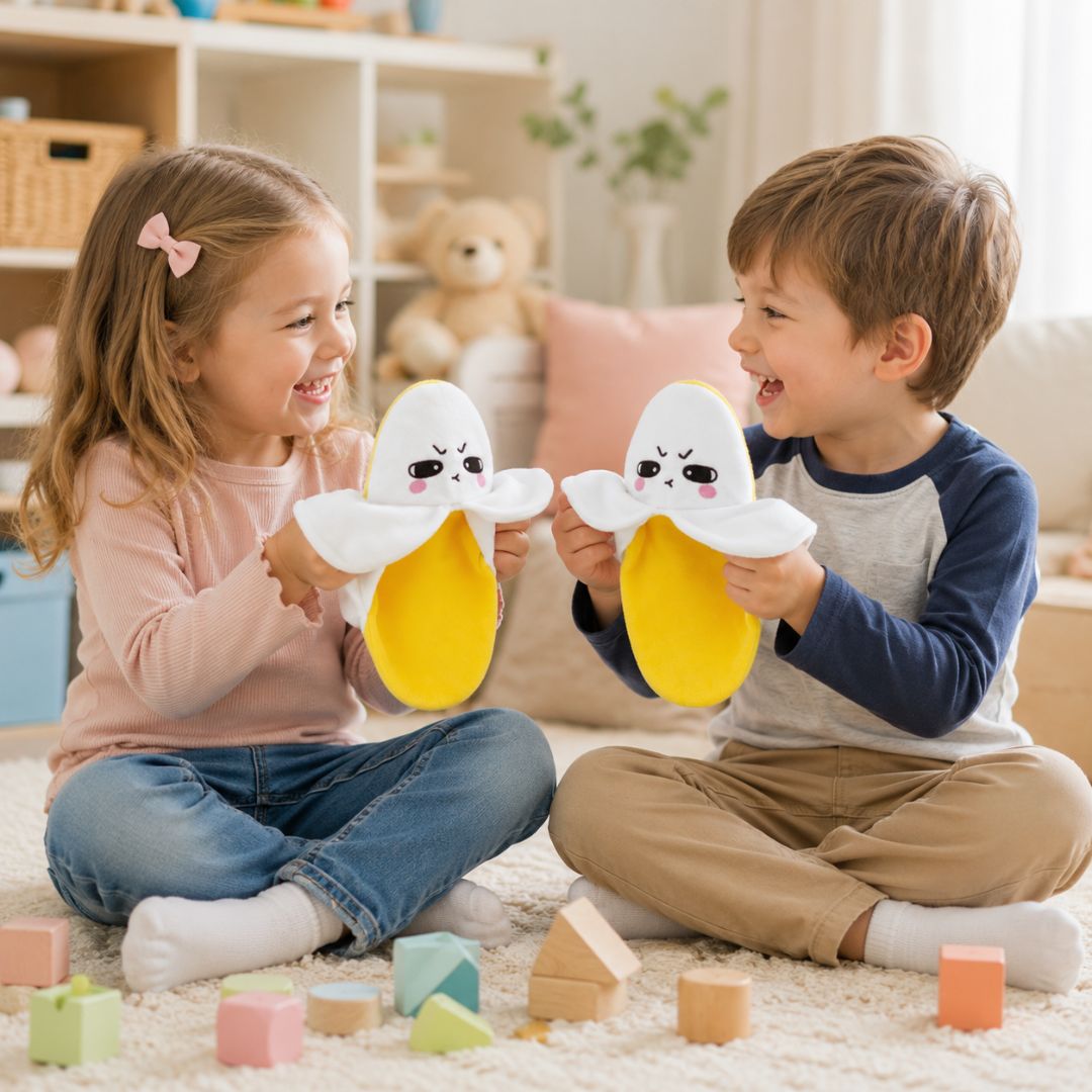 Bananenspielzeug mit Musik durch Berührung