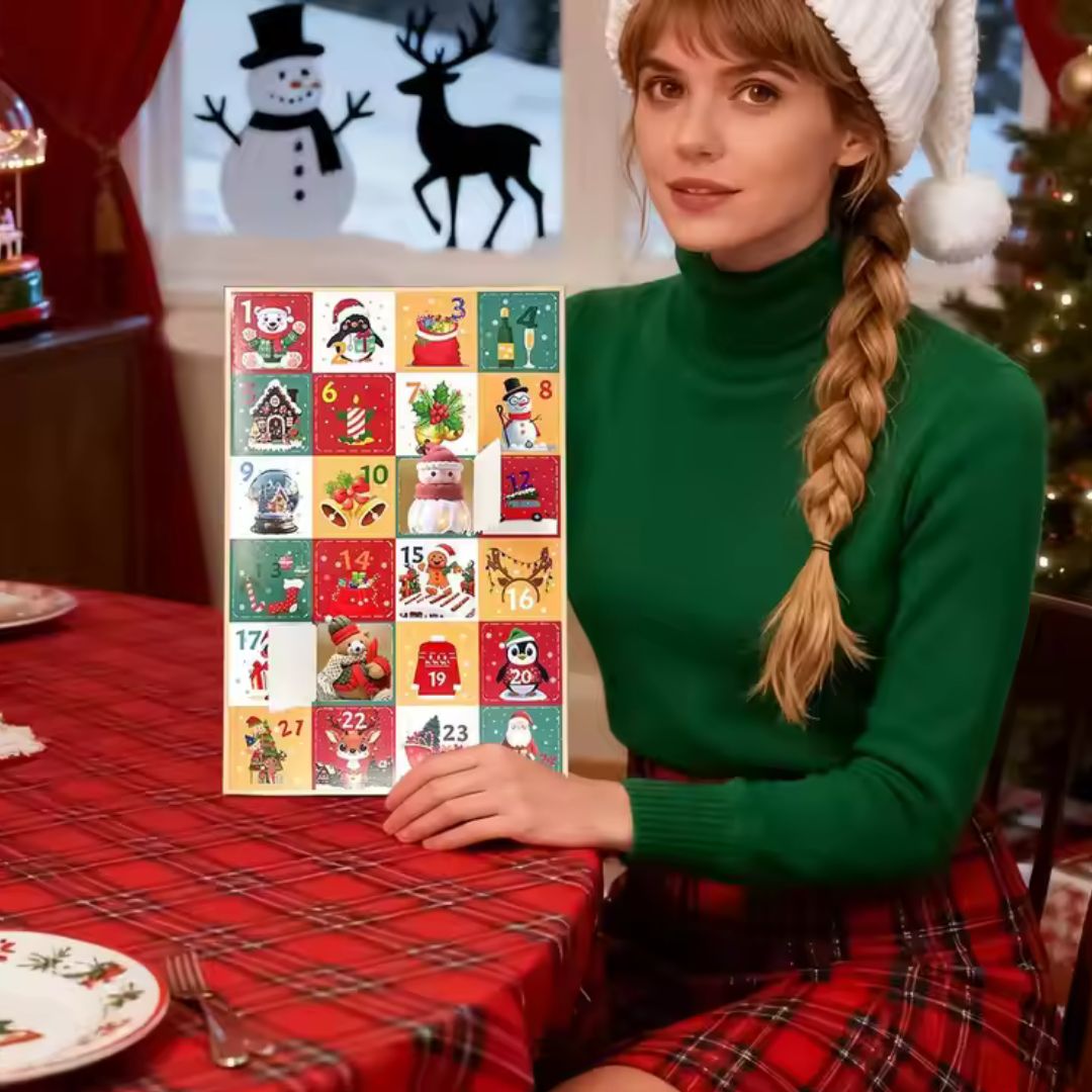 BastelKalender - Weihnachts-Bauklötze Adventskalender