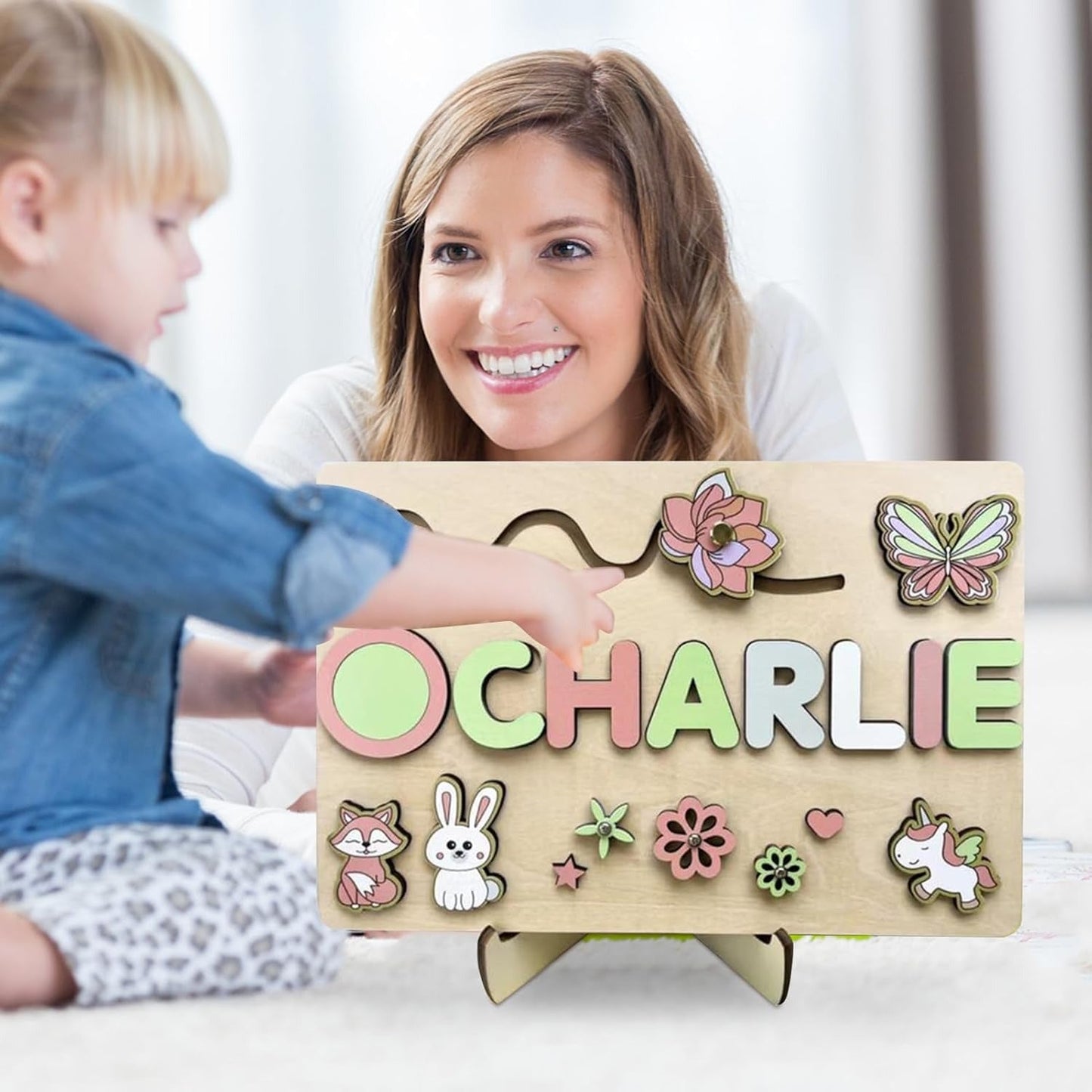 Personalisiertes Kinder Namen Holz Puzzle