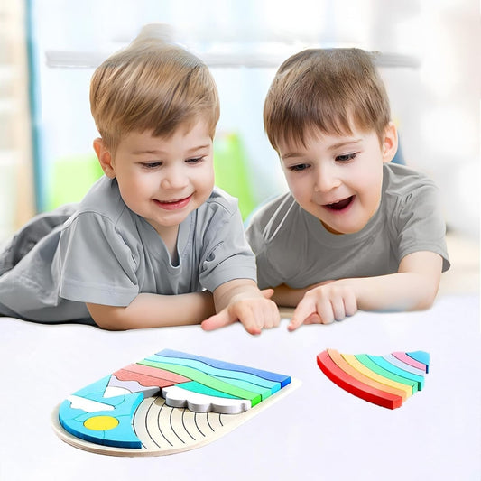 Bunte Regenbogen-Bausteine für Kinder