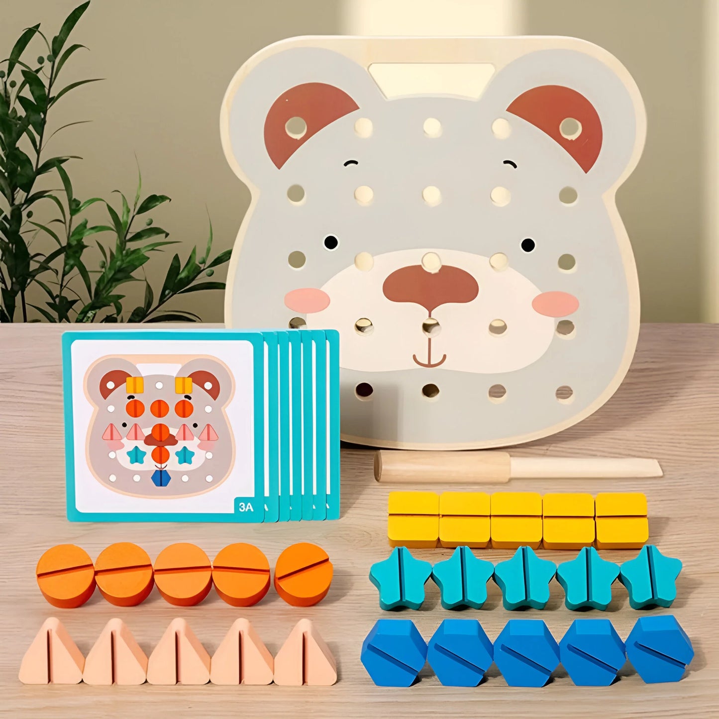Montessori Bären Farbplatte