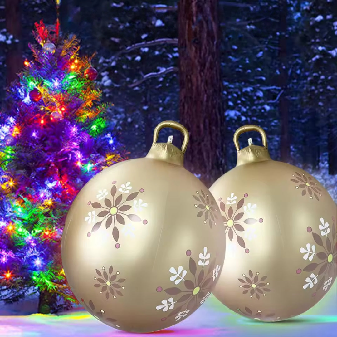 Aufblasbare Weihnachtsdeko Kugel - 60cm