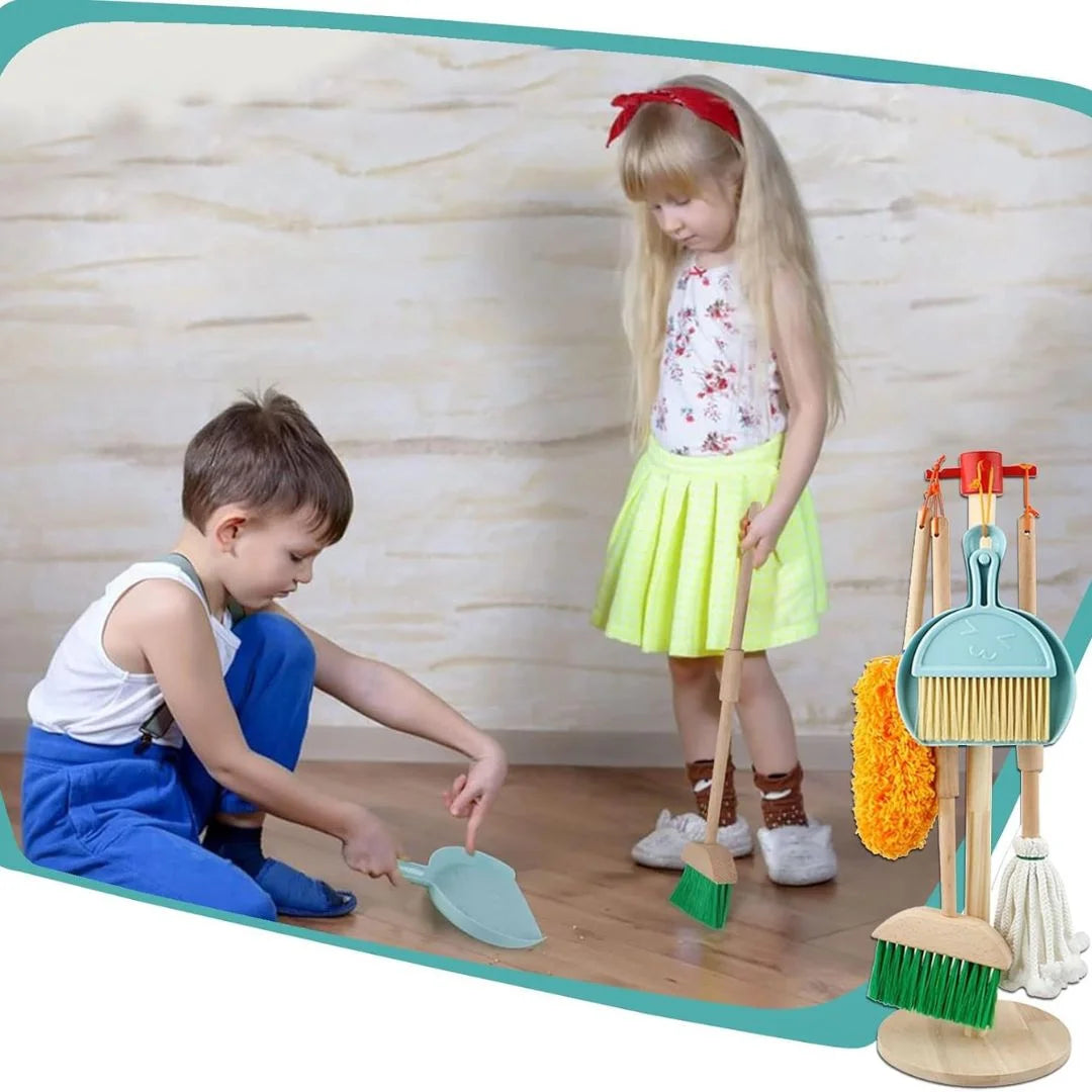 Montessori Putzset aus Holz