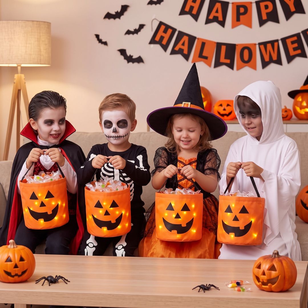 LeuchtTüte - Halloween Süßigkeitentasche mit LED