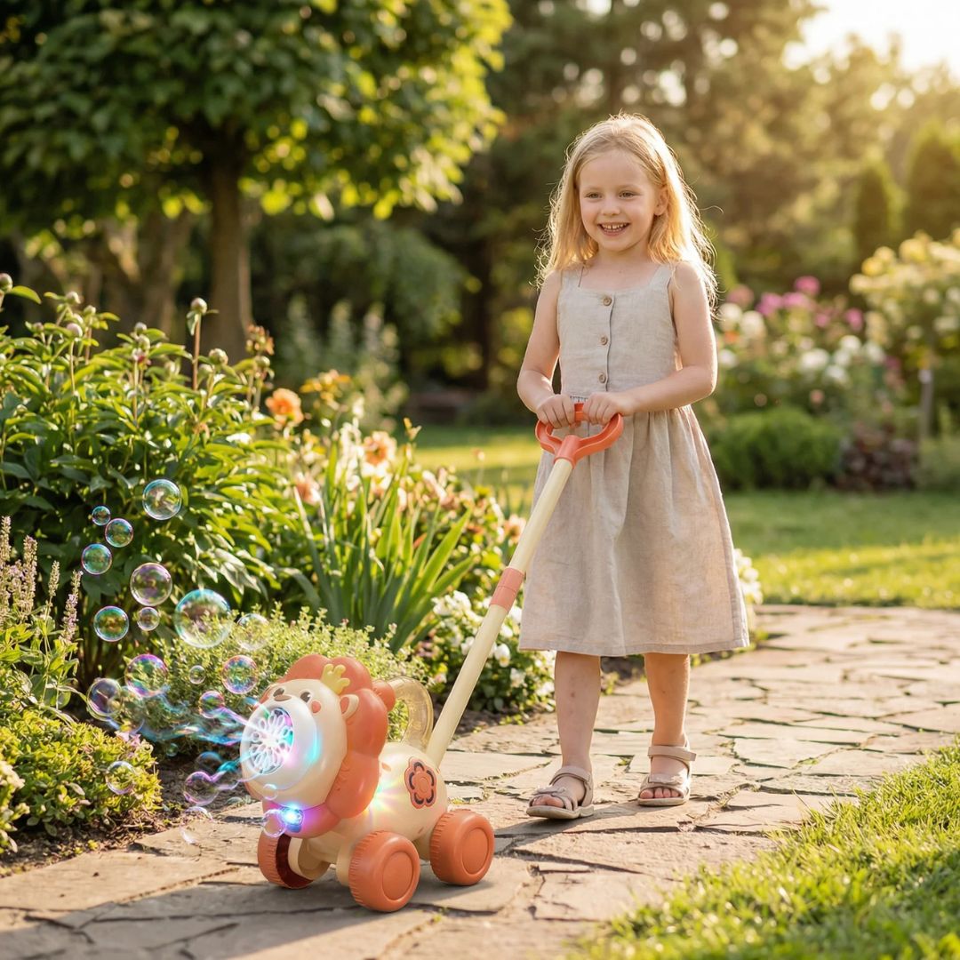 Seifenblasen Rasenmäher für Kinder