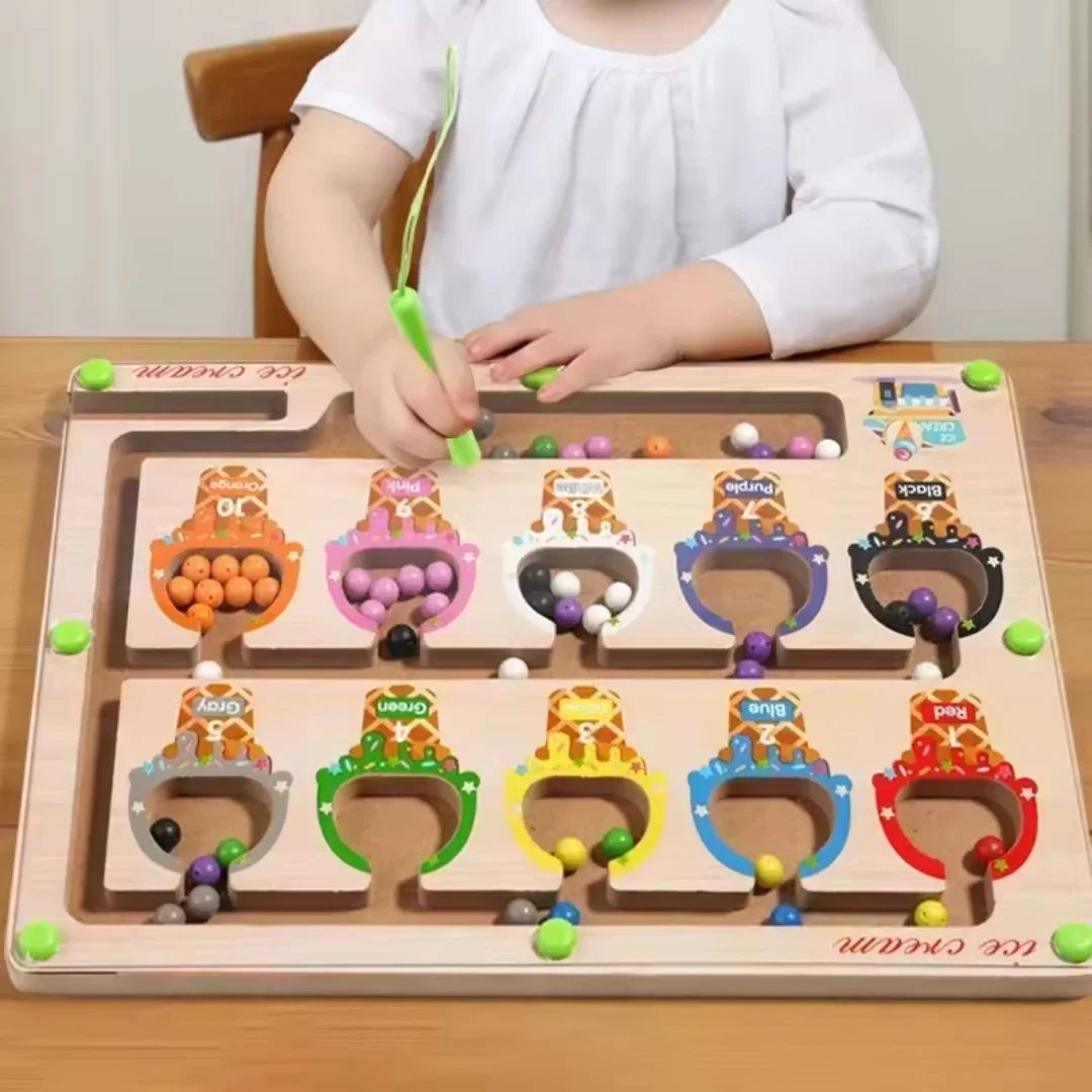MagnaMaze – Holzlabyrinth-Spiel für Kinder