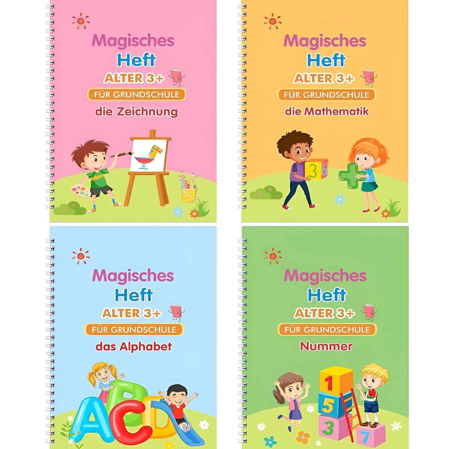 Kalligraphie-Bücher 4er Set