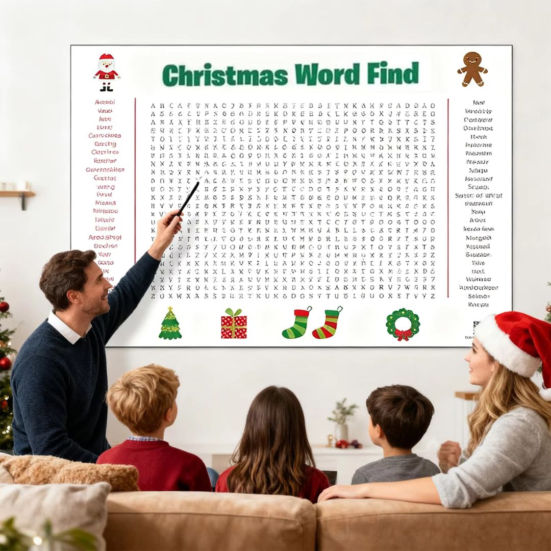 WeihnachtsSuche - Riesiges Wörtersuche-Poster