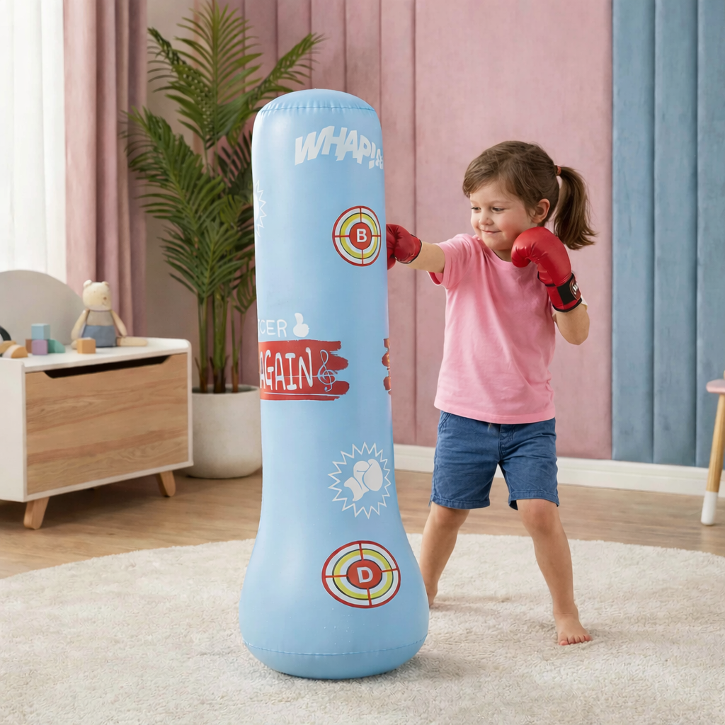 BoxKumpel - Aufblasbarer Kinder Boxsack mit Wasserfüllung