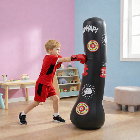 BoxKumpel - Aufblasbarer Kinder Boxsack mit Wasserfüllung