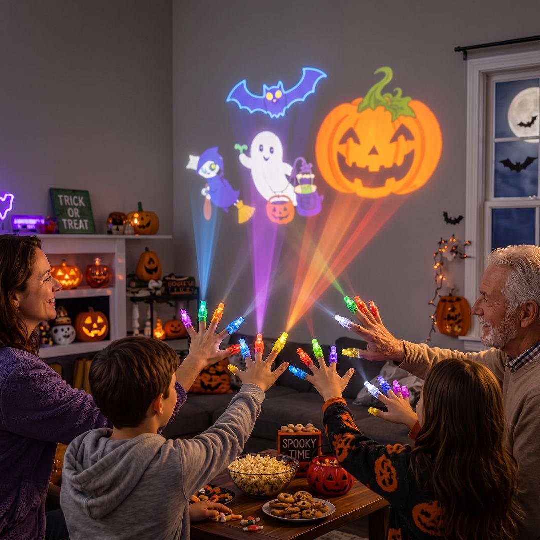 SpookyBeam - Gruseliger Finger-Projektor für Halloween