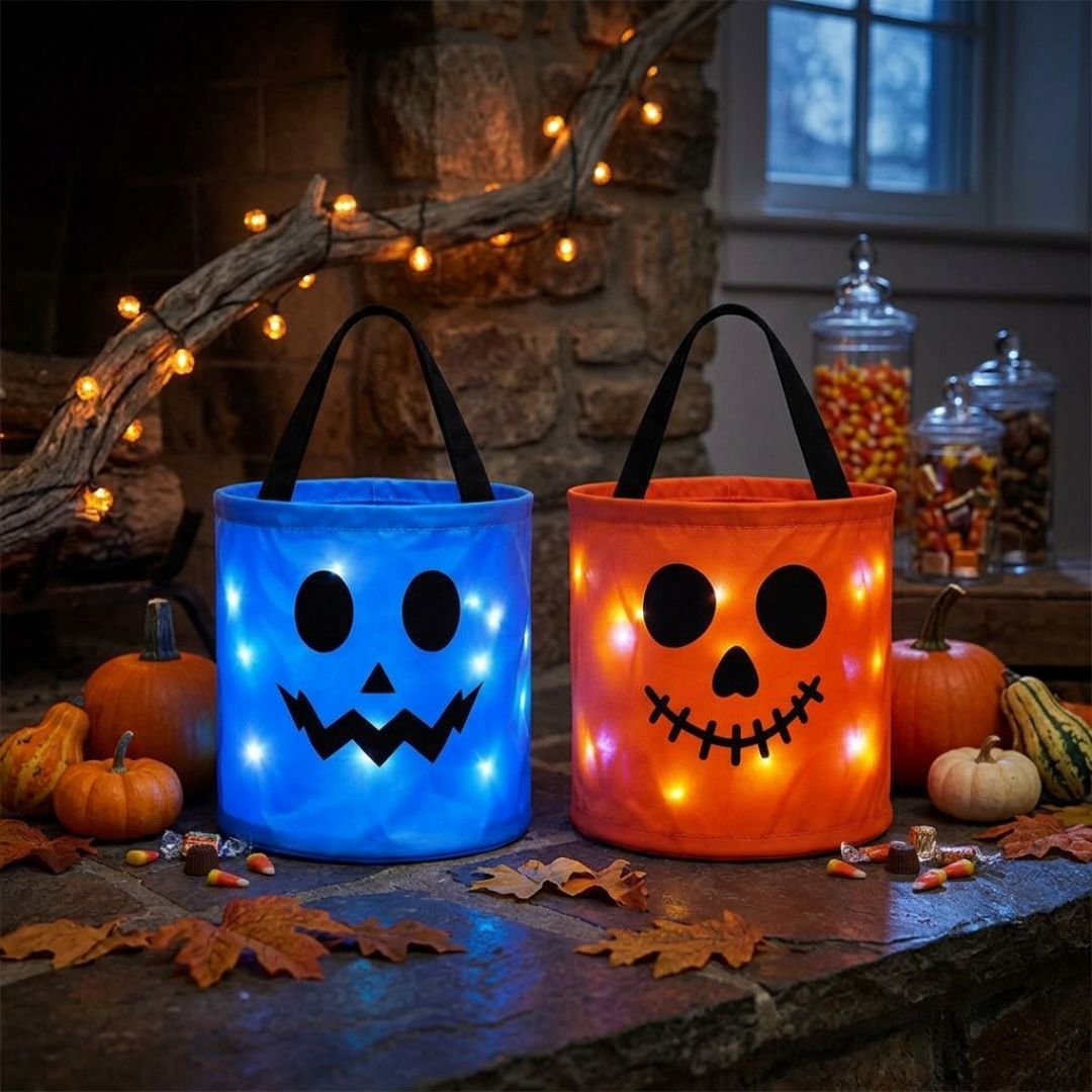 LeuchtTüte - Halloween Süßigkeitentasche mit LED