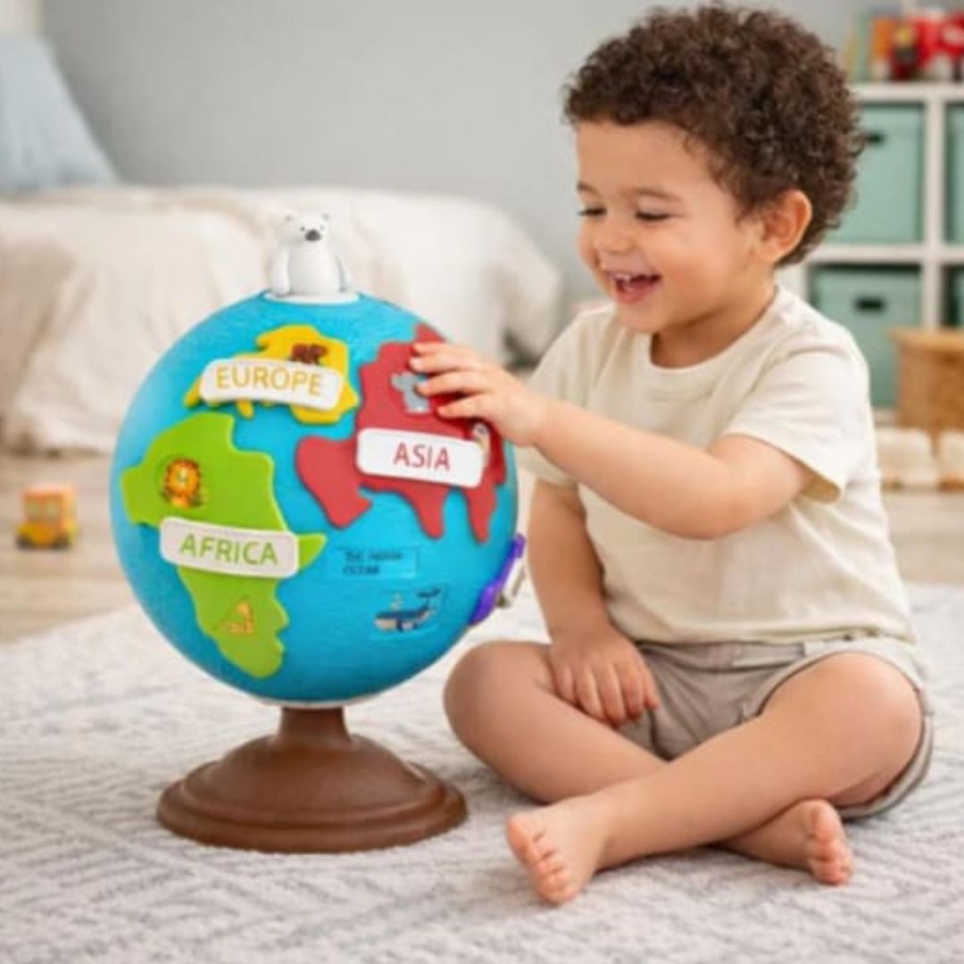 Montessori Globus - Interaktive Kinder Lern-Weltkugel