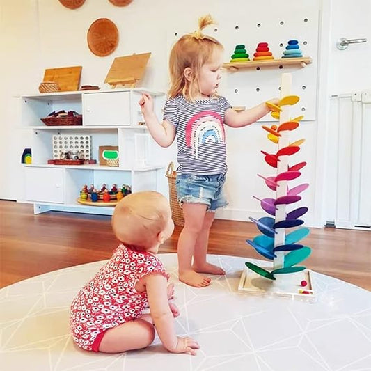 Montessori-Murmelbaum aus Holz