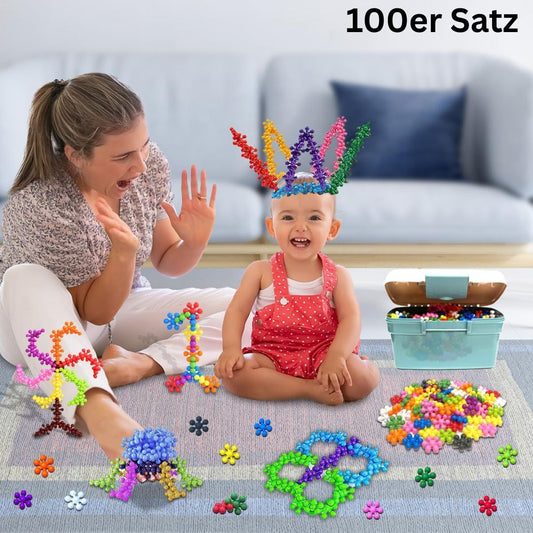 Montessori Flocken Spielbausteine
