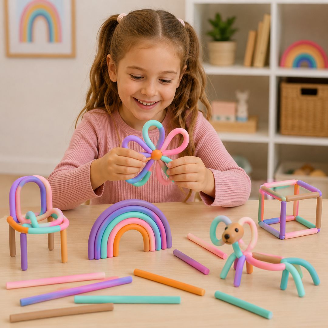 ZauberSticks - Verformbare Montessori Stäbe für Kinder