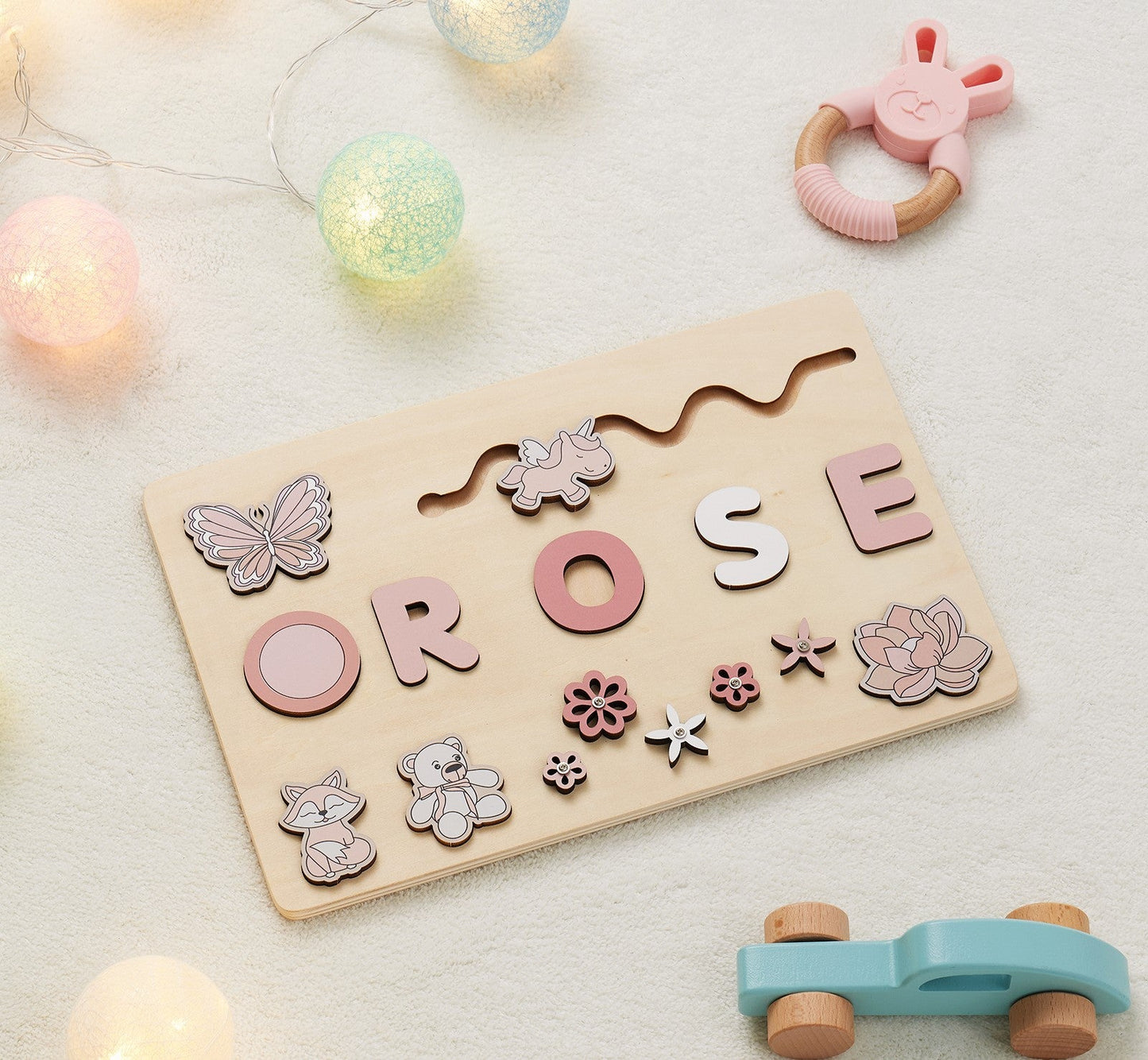 Personalisiertes Kinder Namen Holz Puzzle