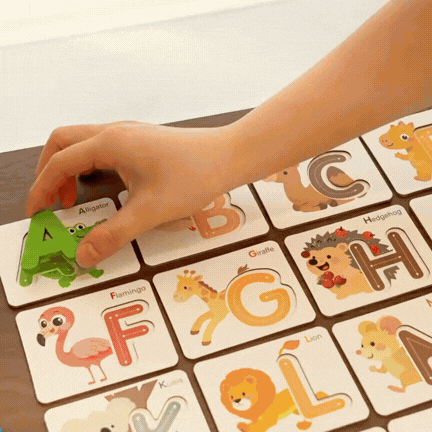 BuchstabenFreunde - Alphabet-Tier-Zuordnungsspiel