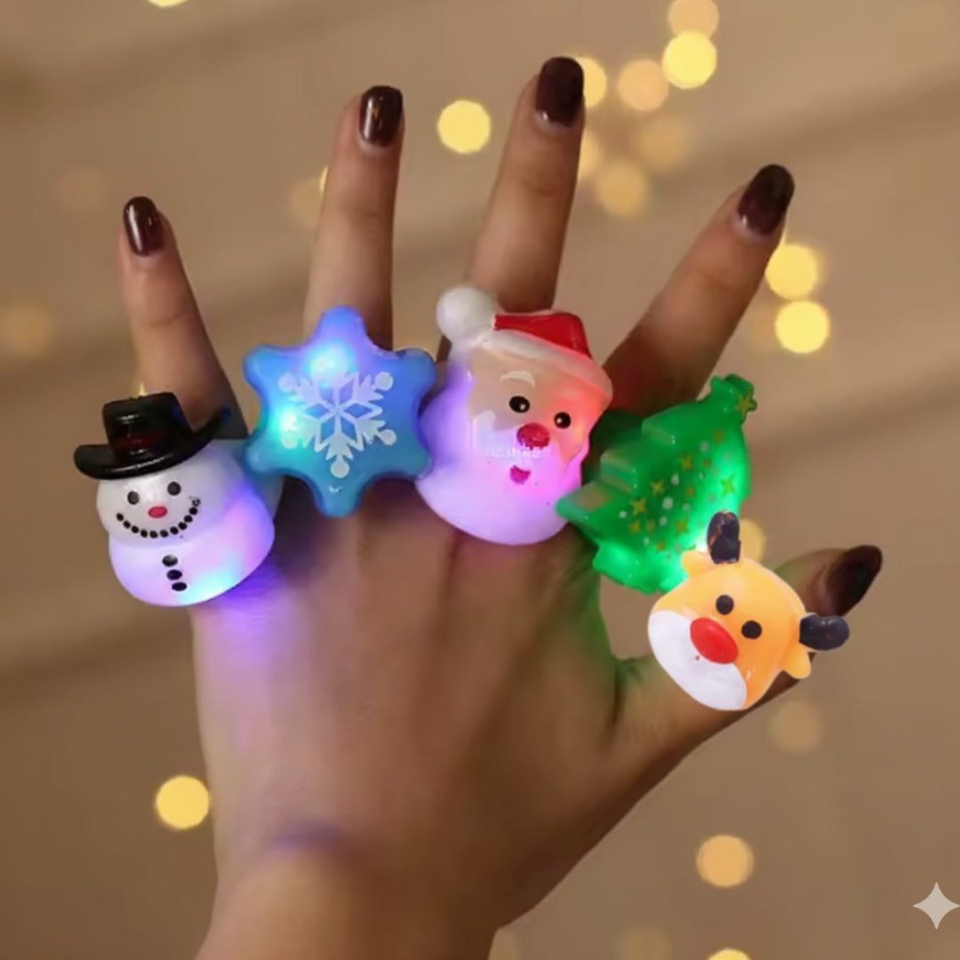 Leuchtende Weihnachts-Ringe