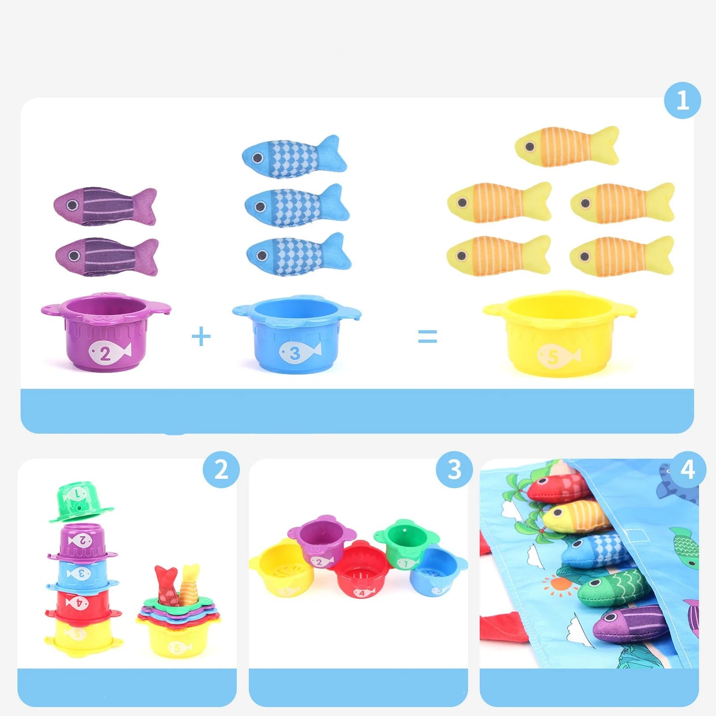 FischFangspaß – Montessori Plüsch Angelspiel