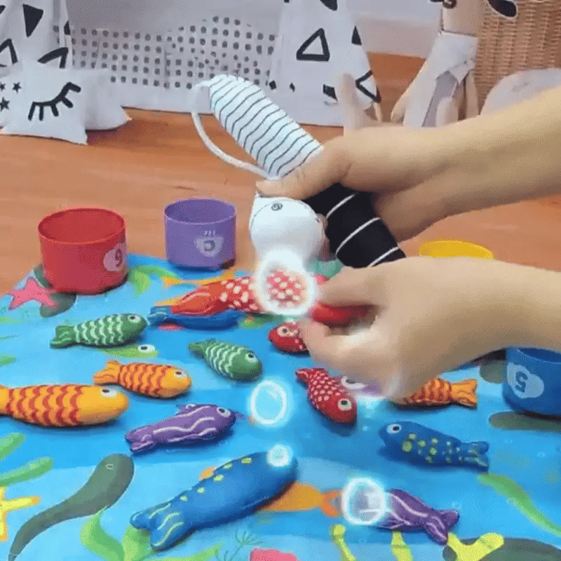 FischFangspaß – Montessori Plüsch Angelspiel
