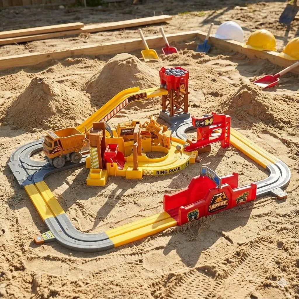 Mega Baustellen-Track Set für Kinder