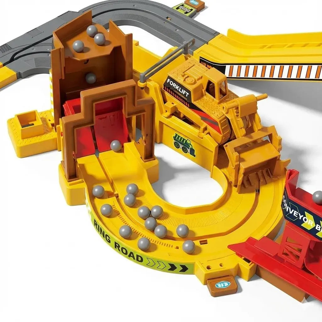 Mega Baustellen-Track Set für Kinder